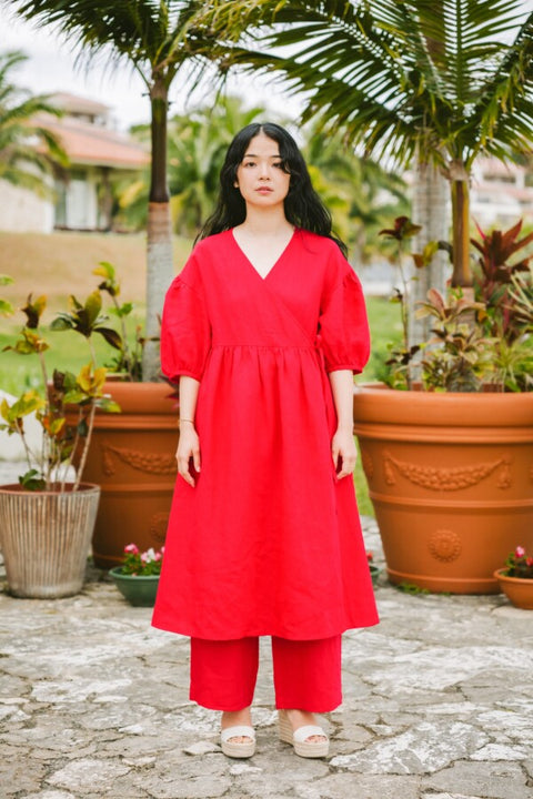Puff sleeve onepiece