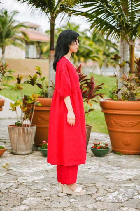 Puff sleeve onepiece