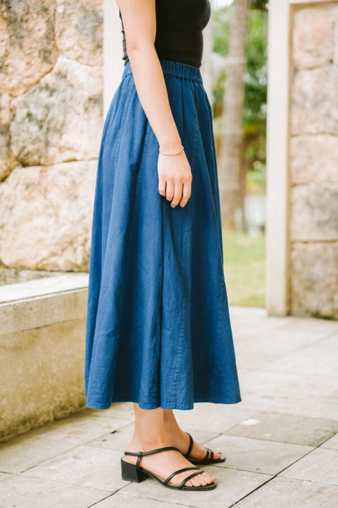 琉球藍 Escargot Skirt