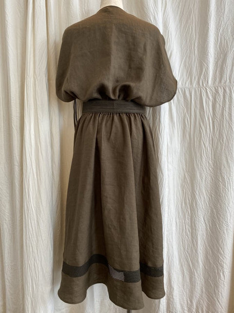 Gather shoulder onepiece