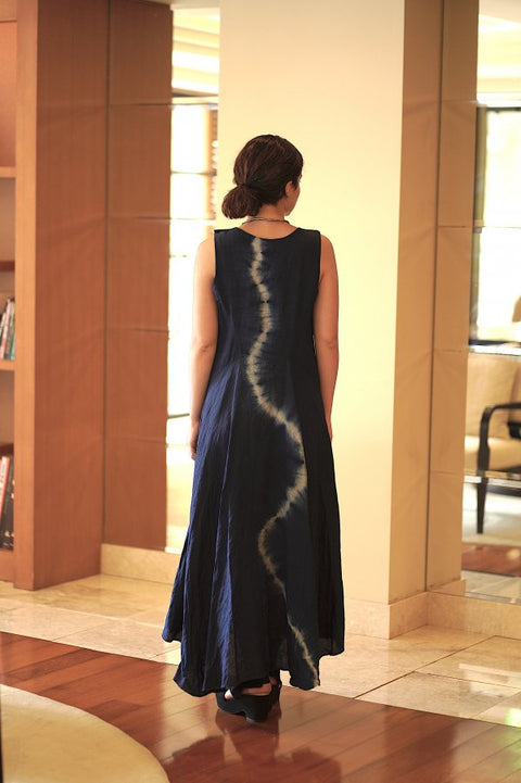 琉球藍 雷響Machi dress2