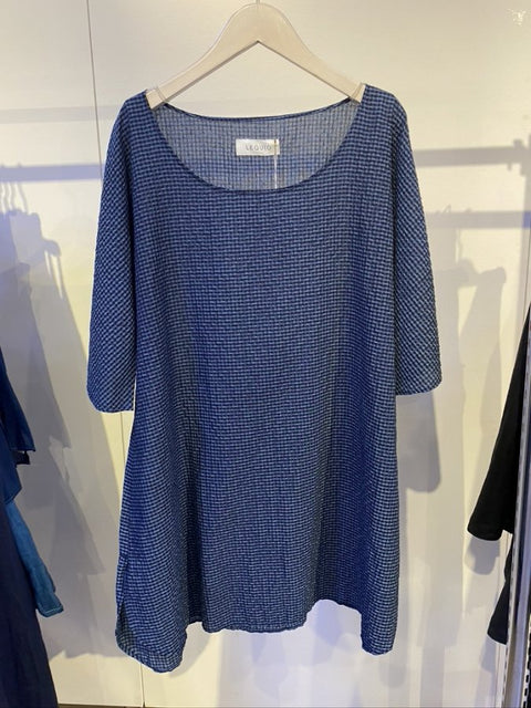 琉球藍Flare sleeve shirt