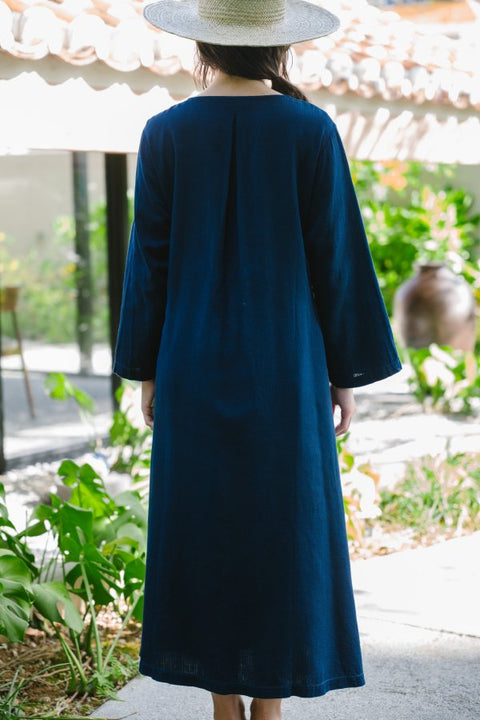 琉球藍Gown Onepiece