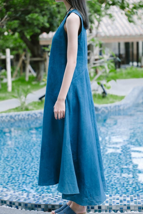 琉球藍 Machi dress2