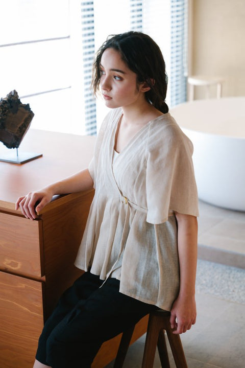 Wrap raglan Tops