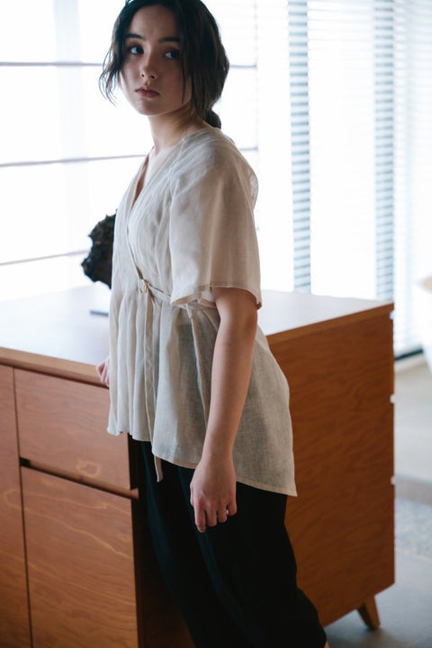 Wrap raglan Tops