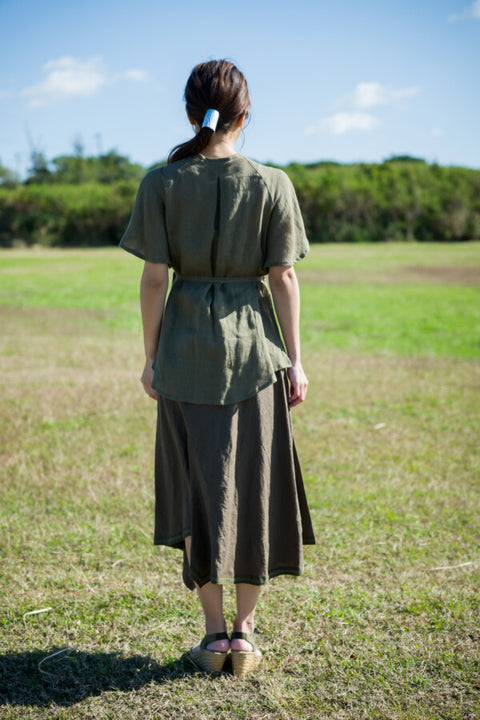 Wrap raglan Tops