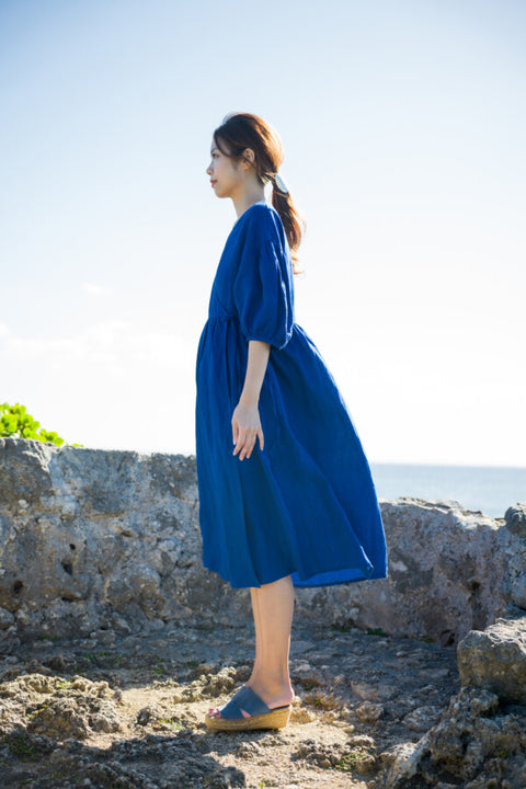 Puff sleeve onepiece