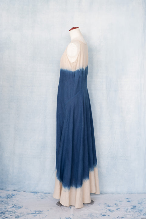 琉球藍 Machi Dress (カラーリネン×PART)