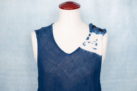 琉球藍 Yacht Onepiece (絞り染)