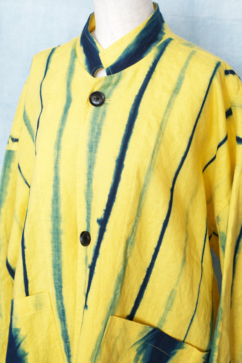 STAND COLLAR JK UNISEX (カラーリネン×STRIPE)