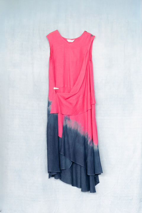 琉球藍 Yacht Onepiece (カラーリネン×PART)