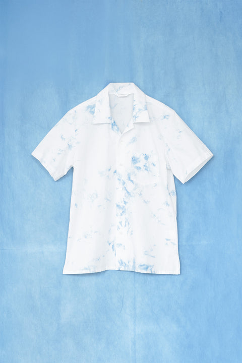 琉球藍 OPEN COLLAR SHIRTS /TYE-DYE