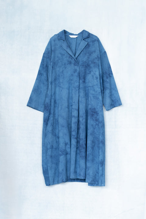 琉球藍 Shirt onepiece /TYE-DYE