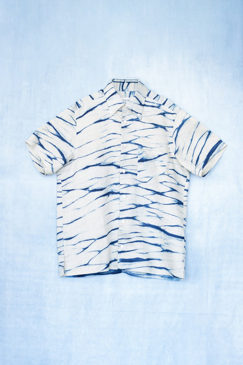 琉球藍 MEN'S SHIRTS /さざなみ