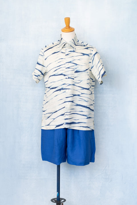 琉球藍 MEN'S SHIRTS /さざなみ
