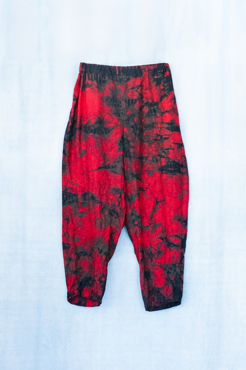 琉球藍 Sabrina Pants (カラーリネン×TYE-DYE)