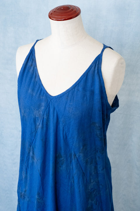 琉球藍 Machi Dress (カラーリネン×TYE-DYE)