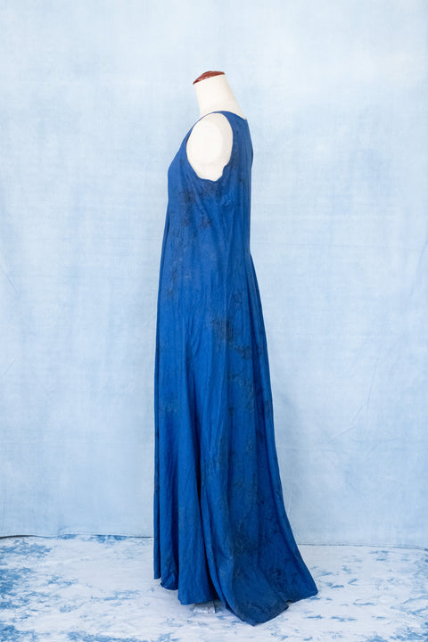 琉球藍 Machi Dress (カラーリネン×TYE-DYE)