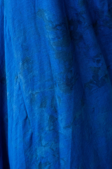 琉球藍 Machi Dress (カラーリネン×TYE-DYE)