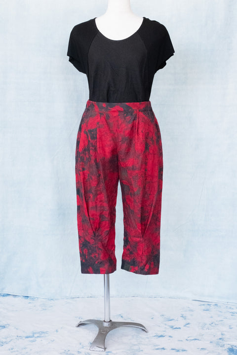 琉球藍 Sabrina Pants (カラーリネン×TYE-DYE)