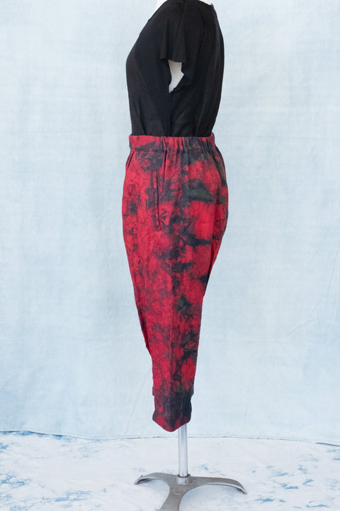 琉球藍 Sabrina Pants (カラーリネン×TYE-DYE)