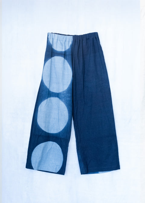 琉球藍 Easy Pants (一部丸柄)