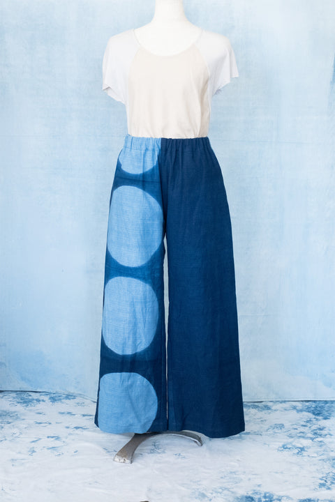 琉球藍 Easy Pants (一部丸柄)