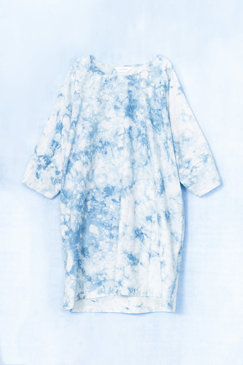 琉球藍 GATHER TUNIC ONEPIECE /TYE-DYE