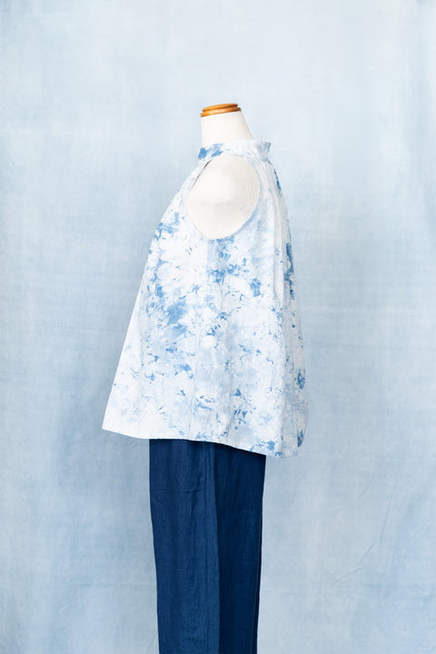 琉球藍 HALTER NECK TOPS /TYE-DYE