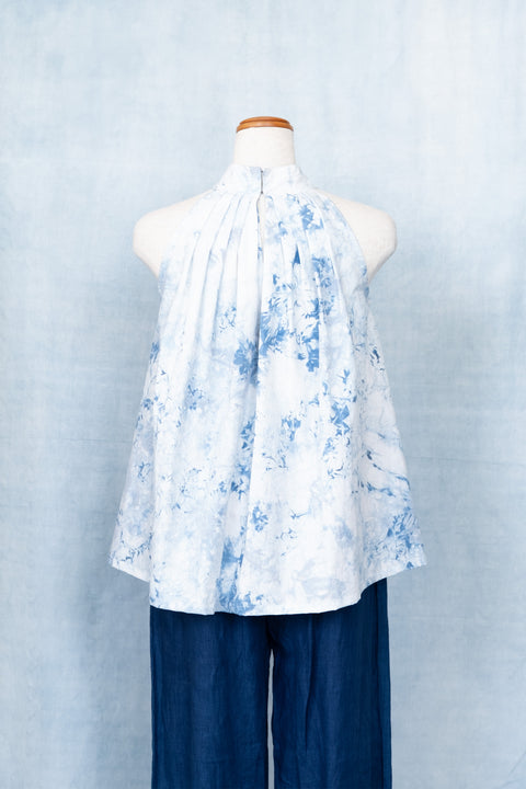 琉球藍 HALTER NECK TOPS /TYE-DYE