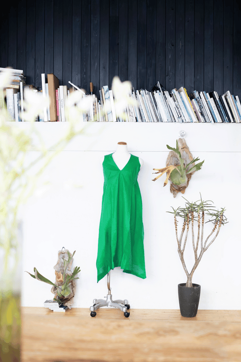 V-neck One-piece