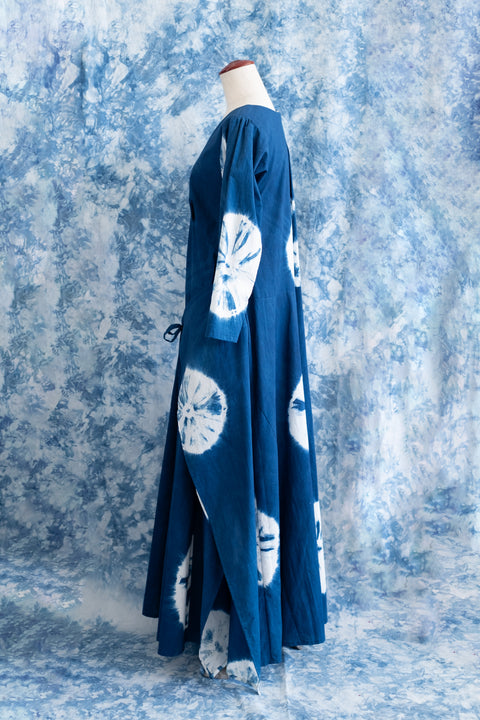 琉球藍Long Tai onepiece(絞り染)