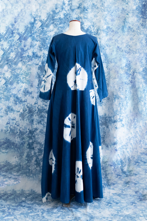 琉球藍Long Tai onepiece(絞り染)
