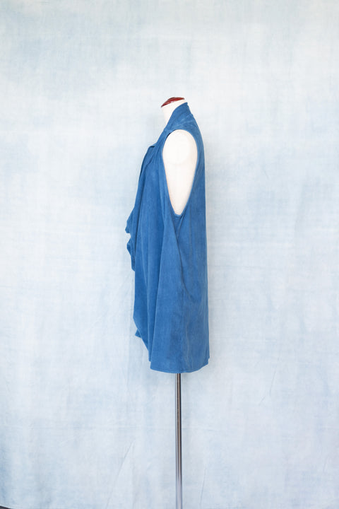 琉球藍 Big tuck onepiece