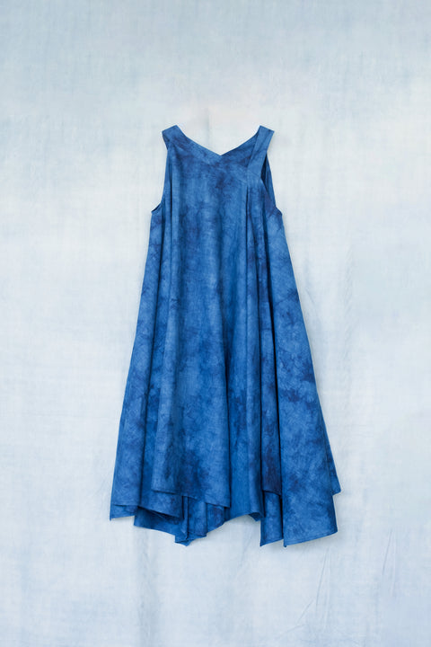 琉球藍 Strap Onepiece (地柄②)