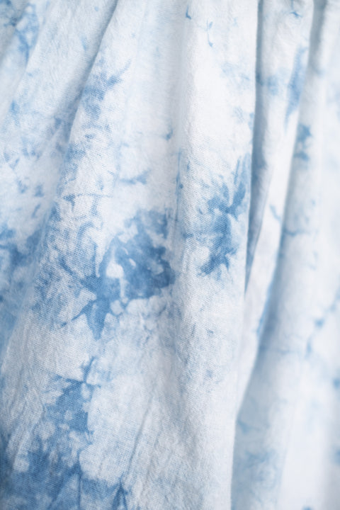 琉球藍 蝶ネクタイワンピース /TYE-DYE