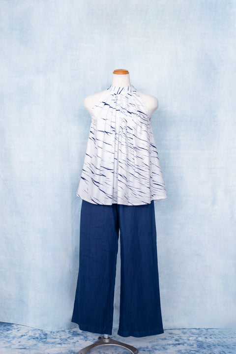 琉球藍 HALTER NECK TOPS