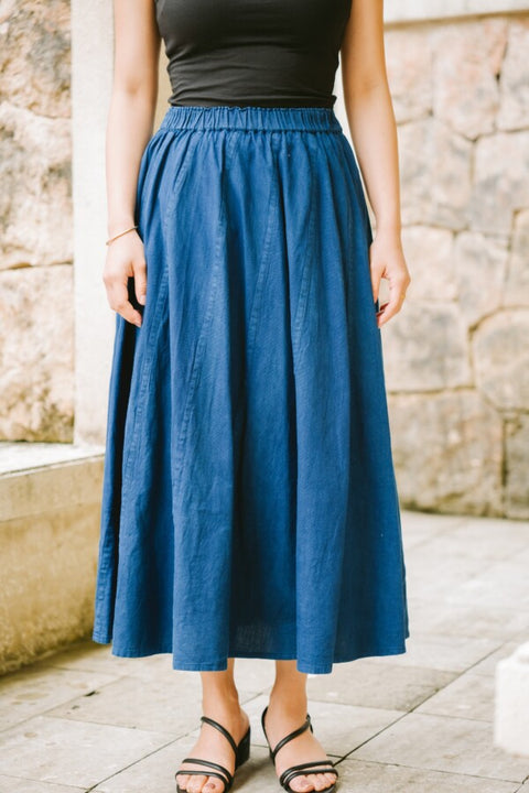 琉球藍 Escargot Skirt