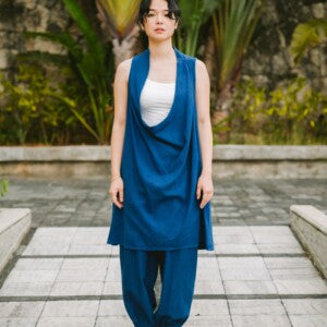 Big tuck onepiece (琉球藍)