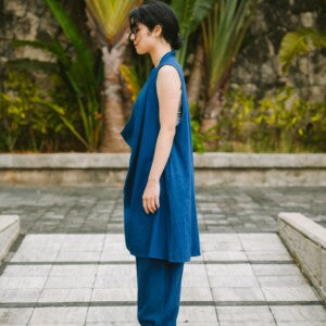 Big tuck onepiece (琉球藍)