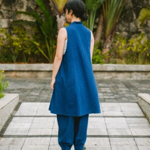 Big tuck onepiece (琉球藍)