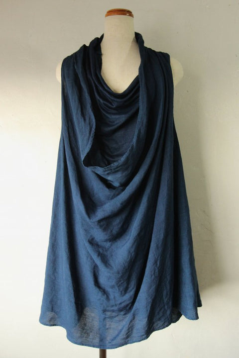琉球藍 Double drape onepiece
