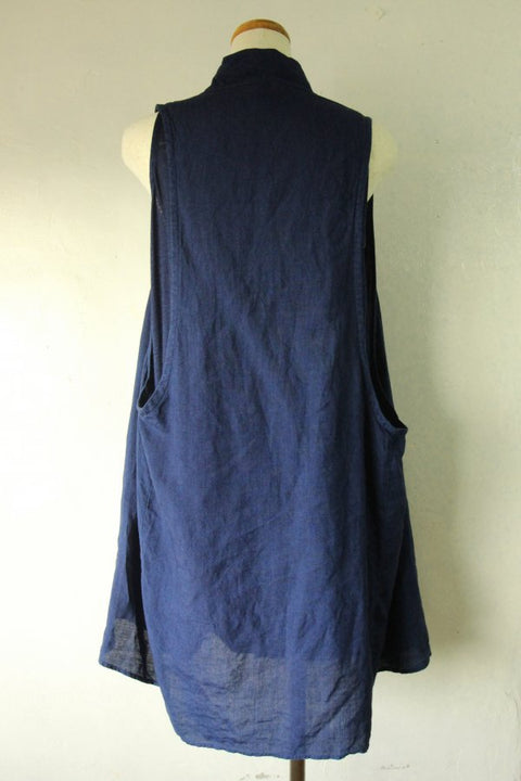琉球藍 Double drape onepiece