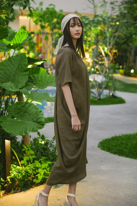 Side drape onepiece