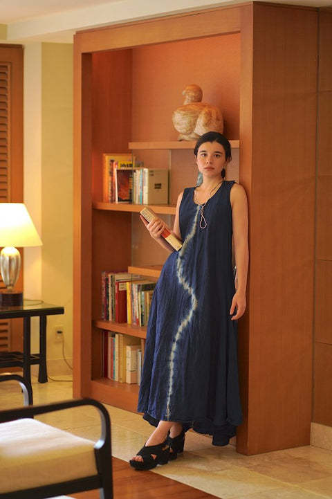 琉球藍　雷響Machi dress2
