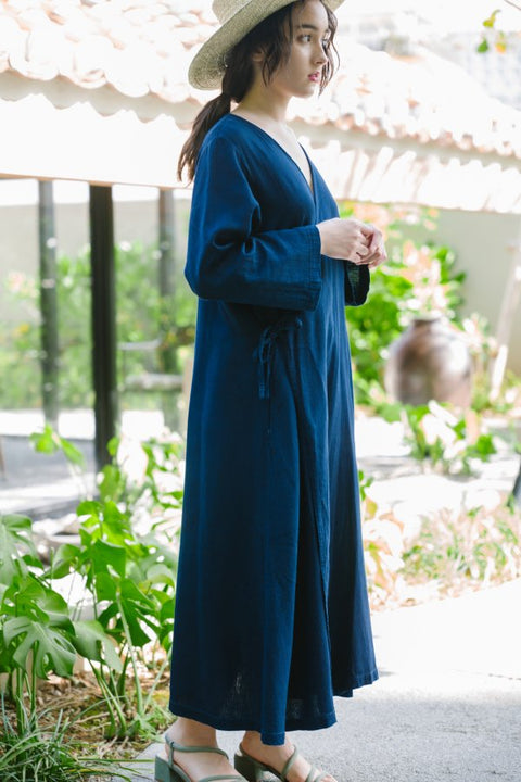 琉球藍Gown Onepiece