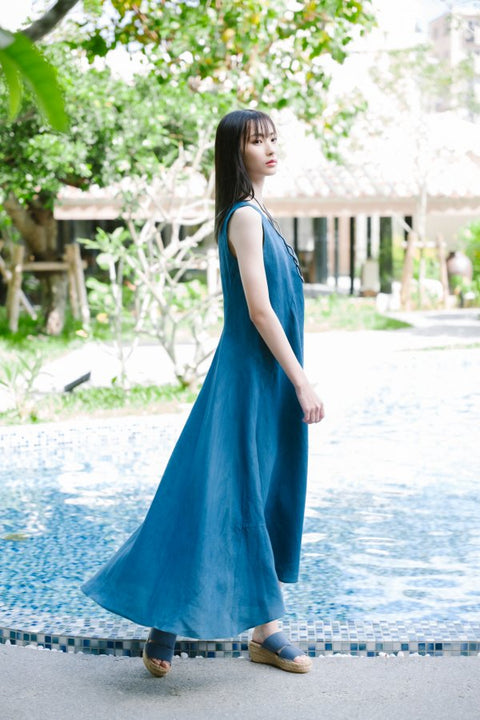 琉球藍 Machi dress2