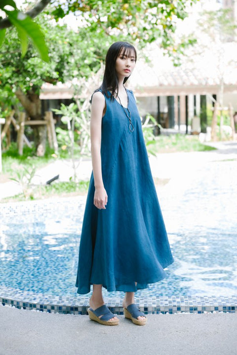琉球藍 Machi dress2