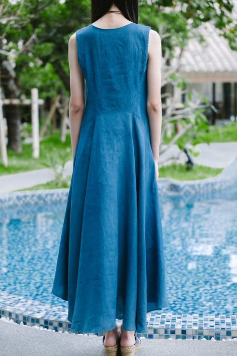 琉球藍 Machi dress2